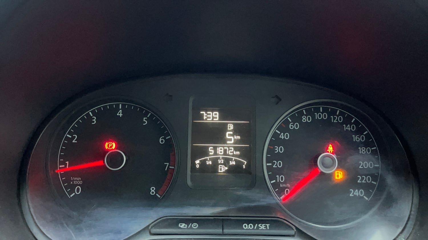 Used 2020 Volkswagen Polo Comfortline Plus 1.0L MPI Petrol Manual interior CLUSTERMETER VIEW