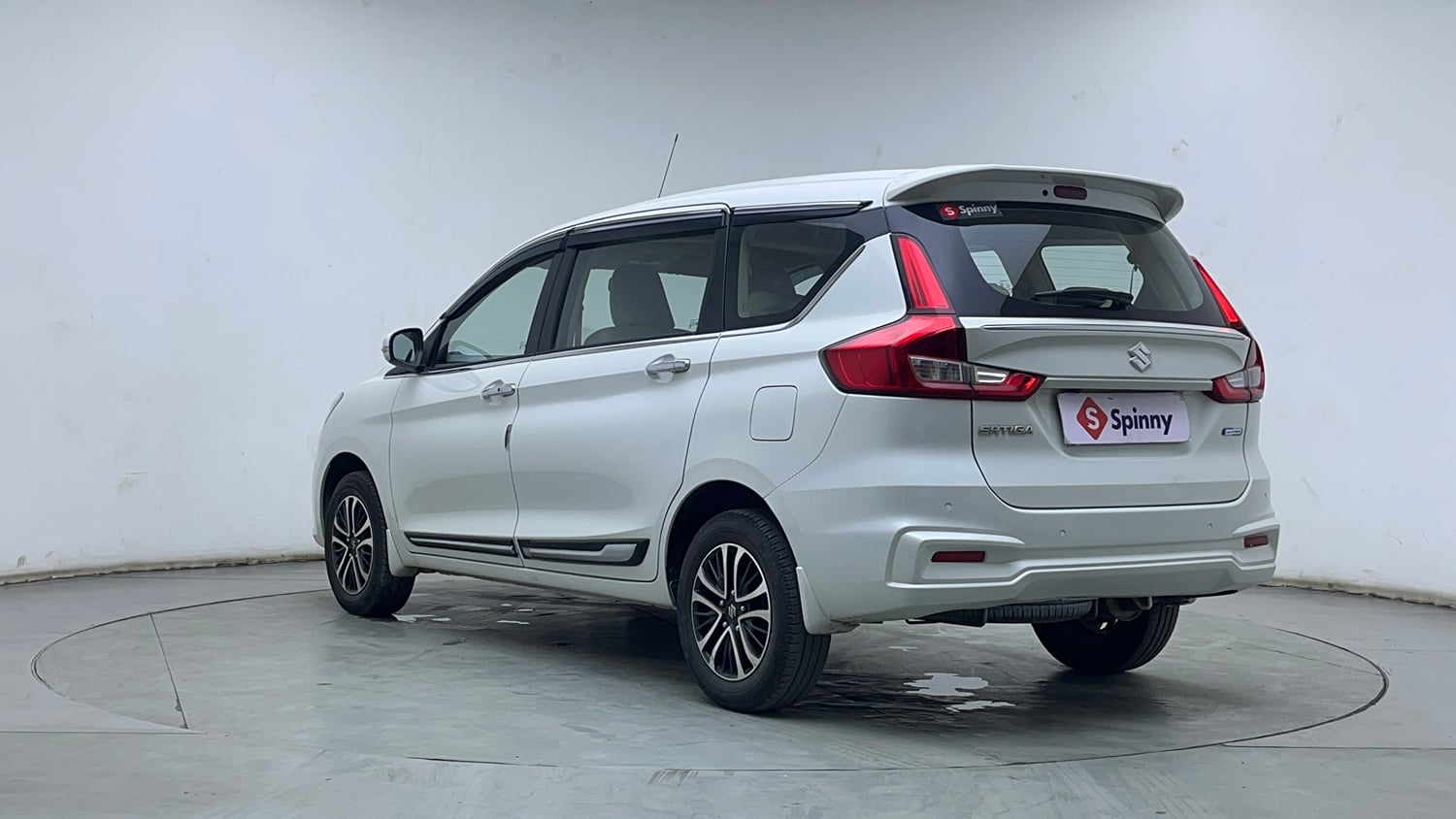 Used 2023 Maruti Suzuki Ertiga ZXi Plus AT Petrol Automatic exterior LEFT REAR CORNER VIEW