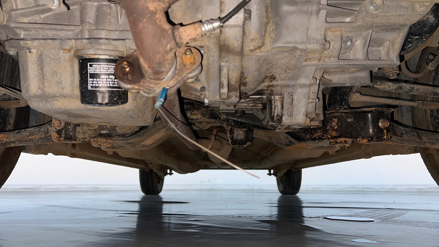 Used 2014 Maruti Suzuki Wagon R VXI Petrol Manual extra FRONT LEFT UNDERBODY VIEW