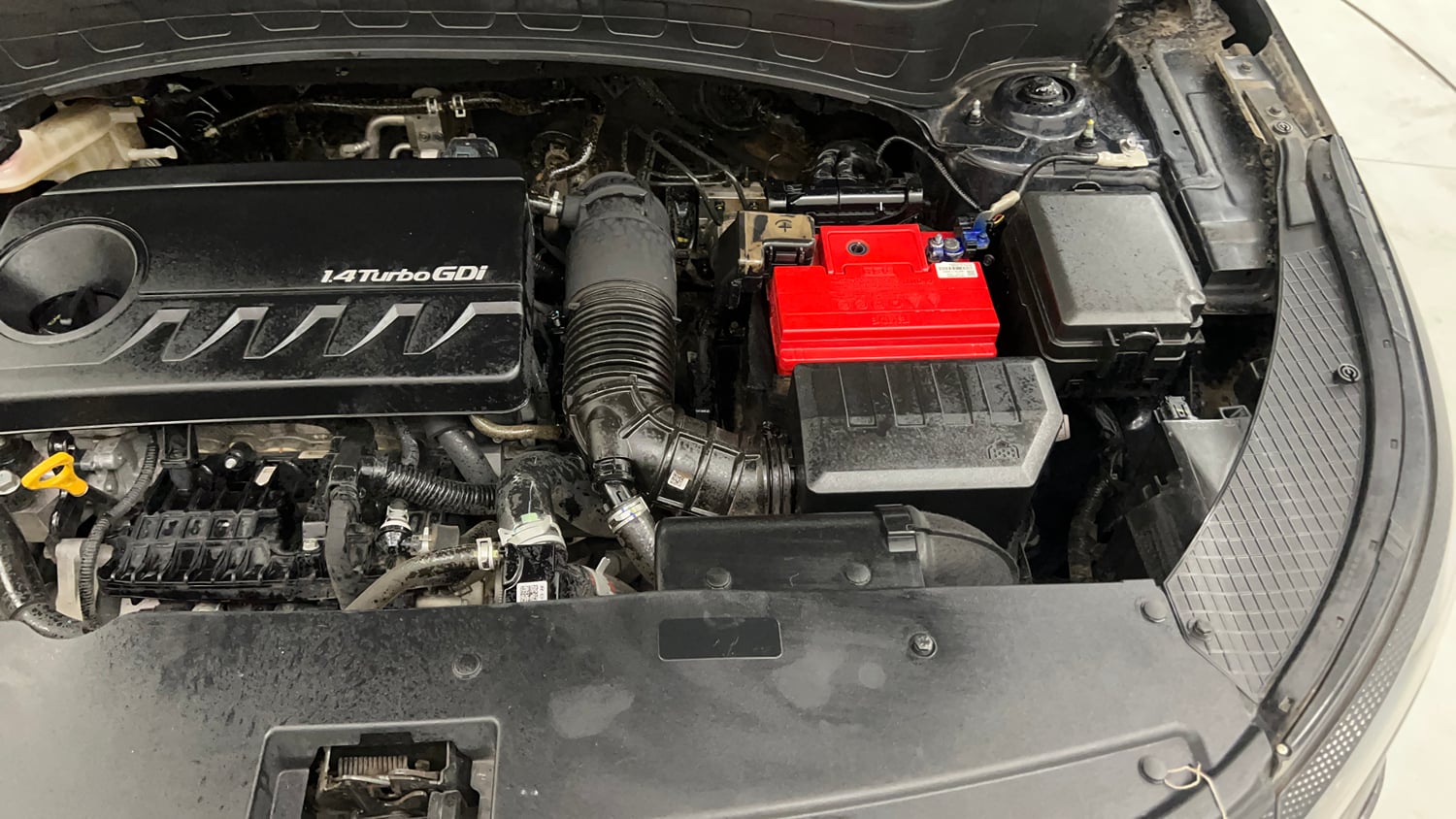 Used 2022 Kia Seltos X Line 1.4 DCT Petrol Automatic engine ENGINE LEFT SIDE VIEW