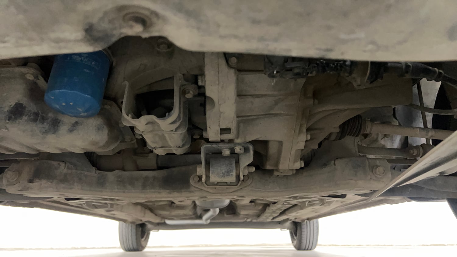 Used 2016 Hyundai Grand i10 Sportz 1.2 Kappa VTVT Petrol Manual extra FRONT LEFT UNDERBODY VIEW