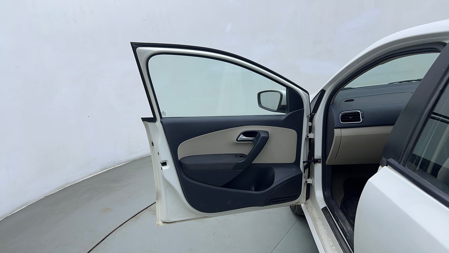 Used 2013 Volkswagen Polo Highline1.2L (P) Petrol Manual interior LEFT FRONT DOOR OPEN VIEW