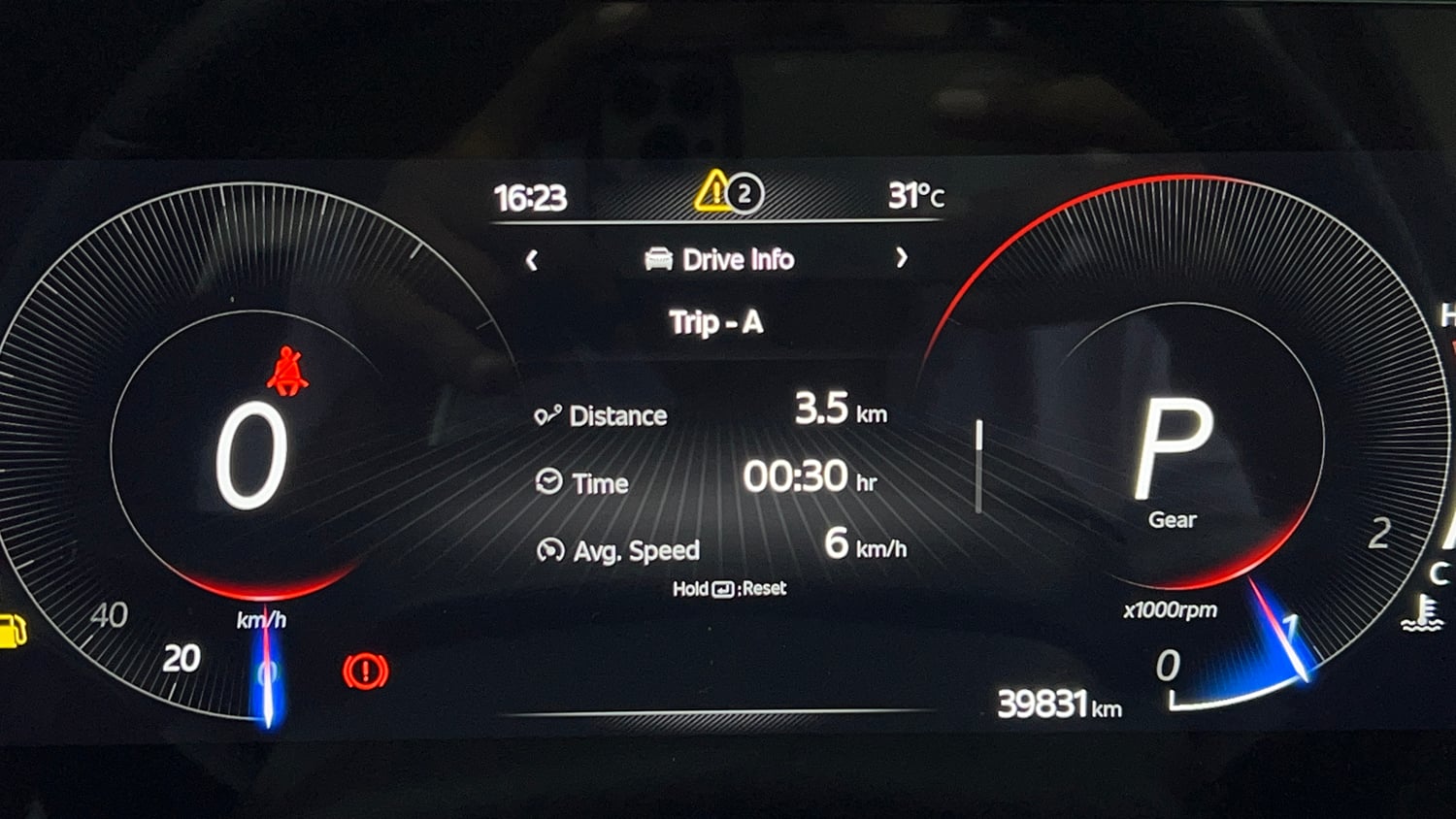 Used 2024 Mahindra XUV700 AX 5 Diesel AT 7 STR Diesel Automatic interior CLUSTERMETER VIEW