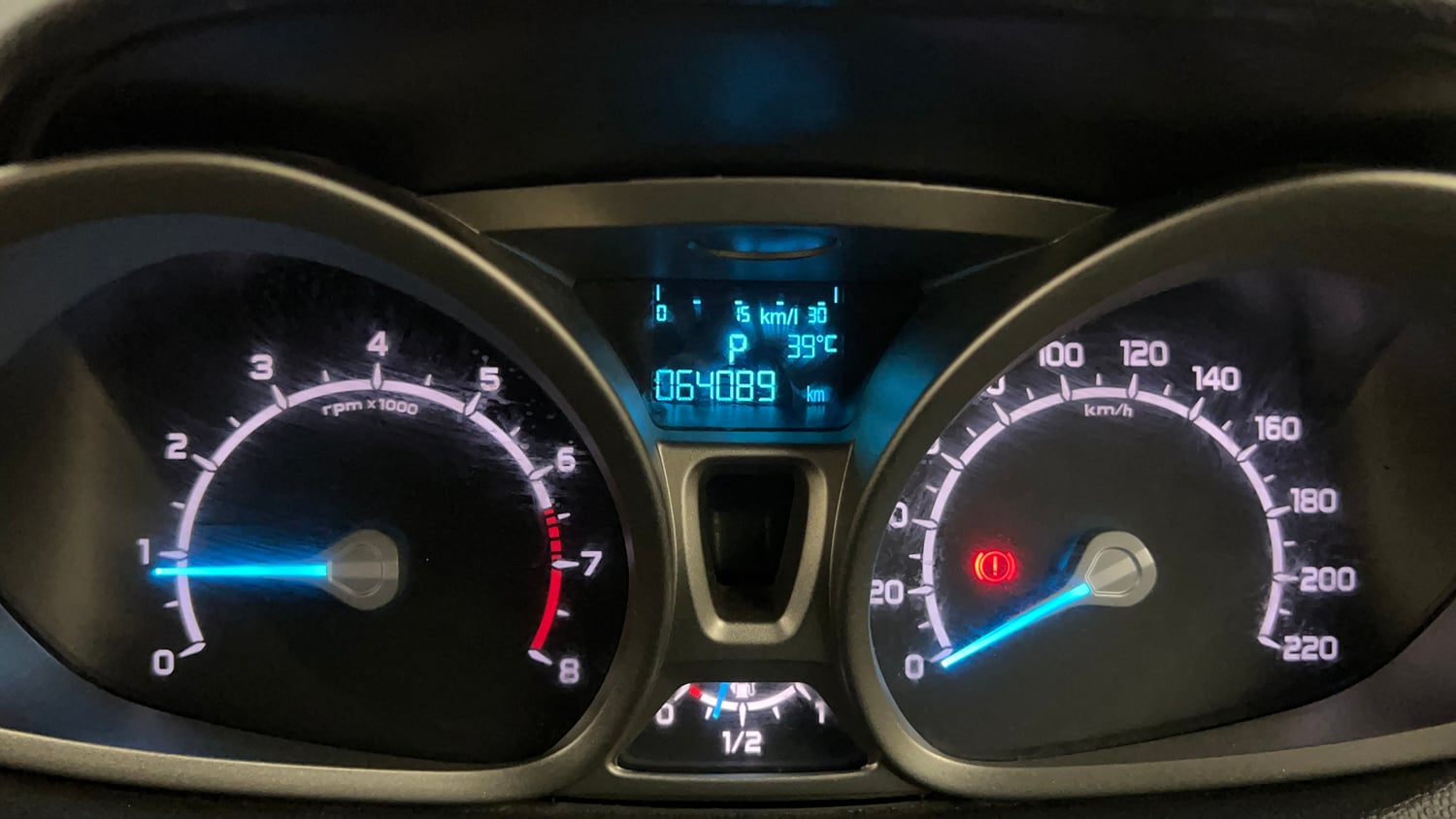 Used 2016 Ford EcoSport Titanium 1.5L Ti-VCT AT Petrol Automatic interior CLUSTERMETER VIEW