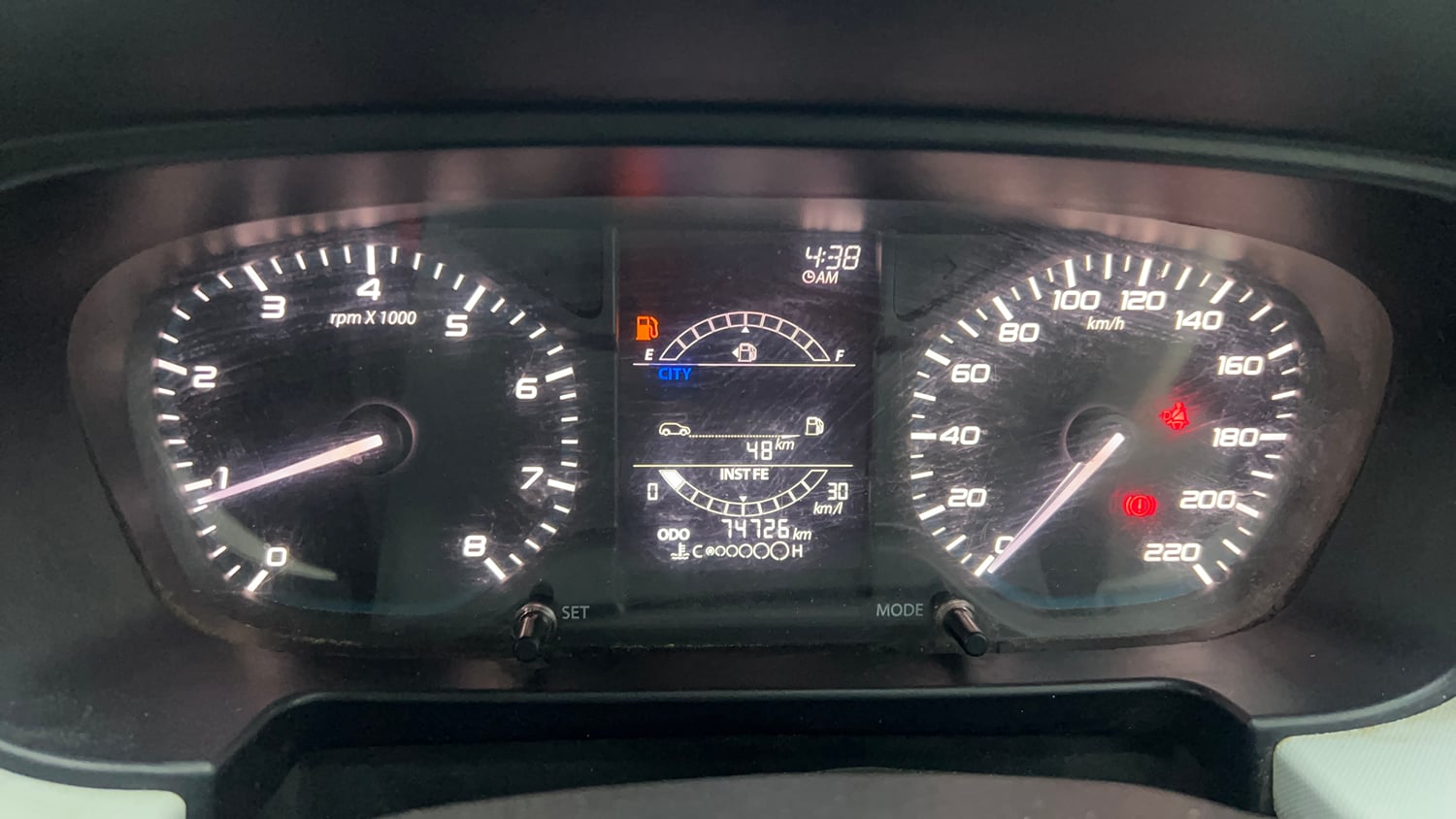 Used 2022 Tata Punch Accomplished MT Petrol Manual interior CLUSTERMETER VIEW