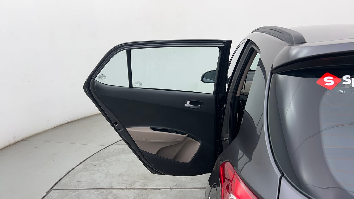 Used 2019 Hyundai Grand i10 Sportz 1.2 Kappa VTVT Petrol Manual interior LEFT REAR DOOR OPEN VIEW