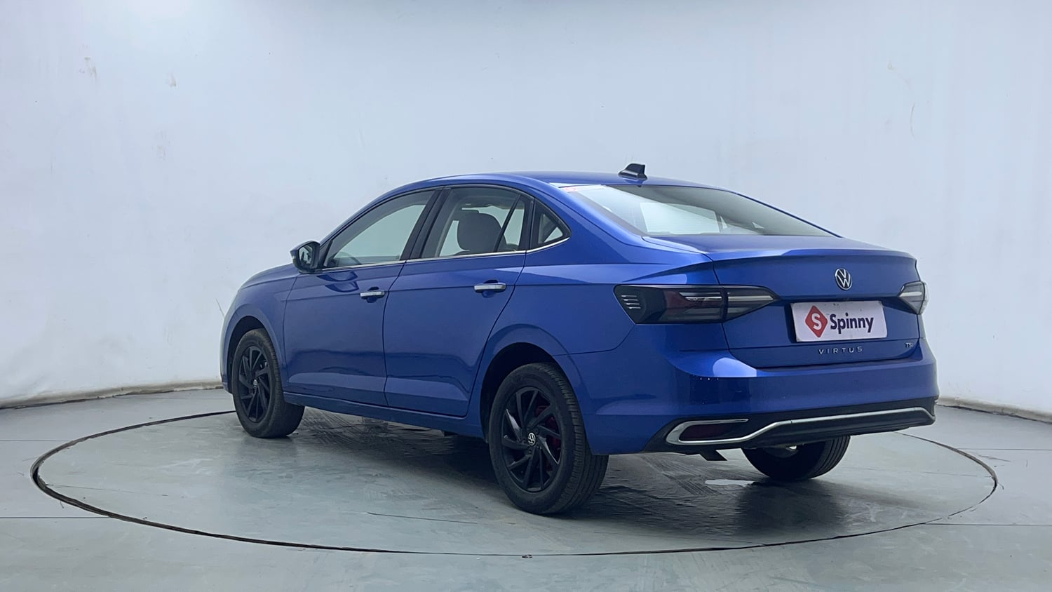 Used 2023 Volkswagen Virtus Topline 1.0 TSI AT Petrol Automatic exterior LEFT REAR CORNER VIEW