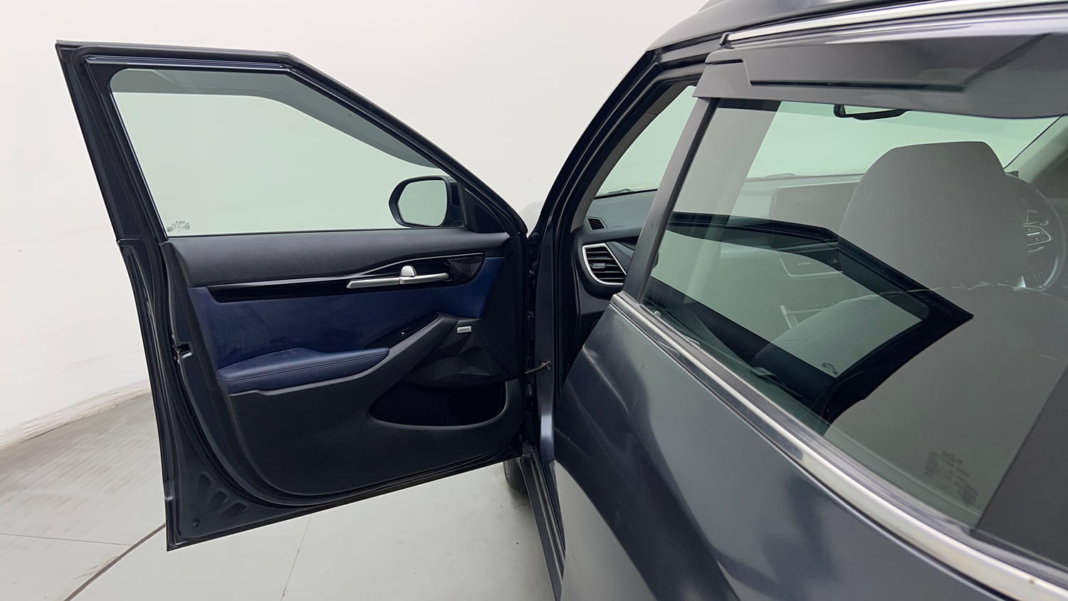 Used 2023 Kia Seltos X Line 1.4 DCT Petrol Automatic interior LEFT FRONT DOOR OPEN VIEW