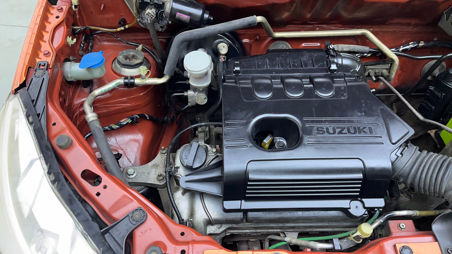 Used 2015 Maruti Suzuki Alto K10 VXi (O) Petrol Manual engine ENGINE RIGHT SIDE VIEW