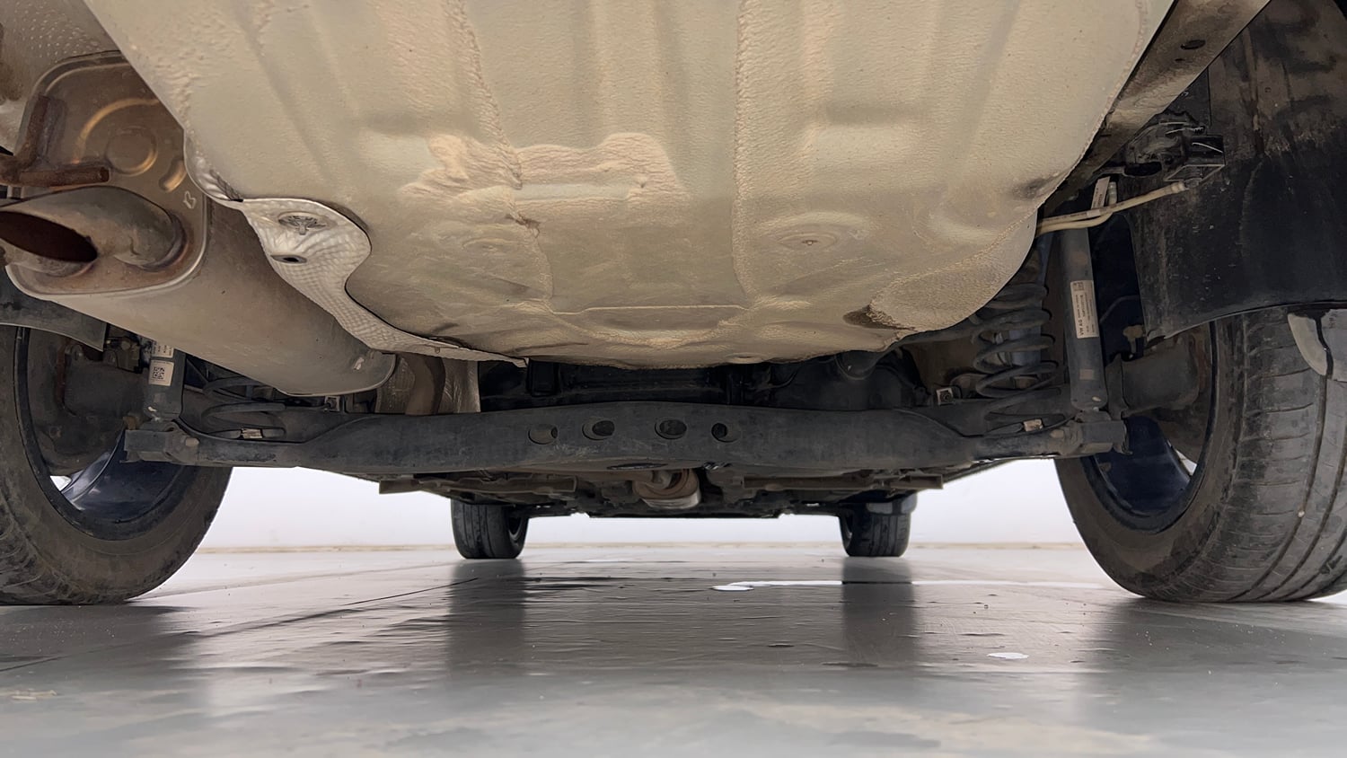 Used 2022 Volkswagen Virtus GT Plus 1.5 TSI EVO DSG Petrol Automatic extra REAR UNDERBODY VIEW (TAKEN FROM REAR)