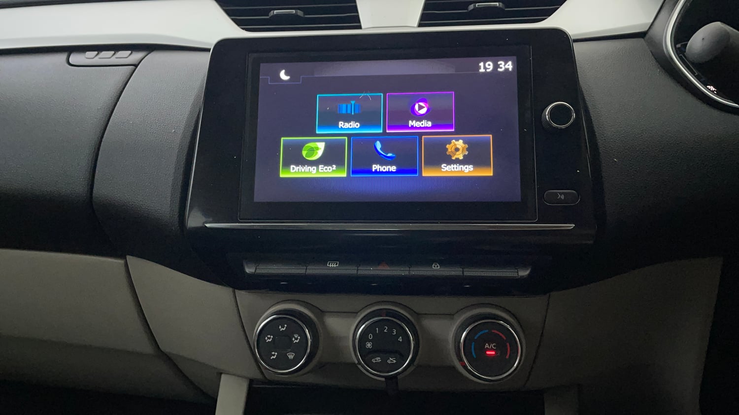 Used 2021 Renault Triber RXZ Petrol Manual interior MUSIC SYSTEM & AC CONTROL VIEW