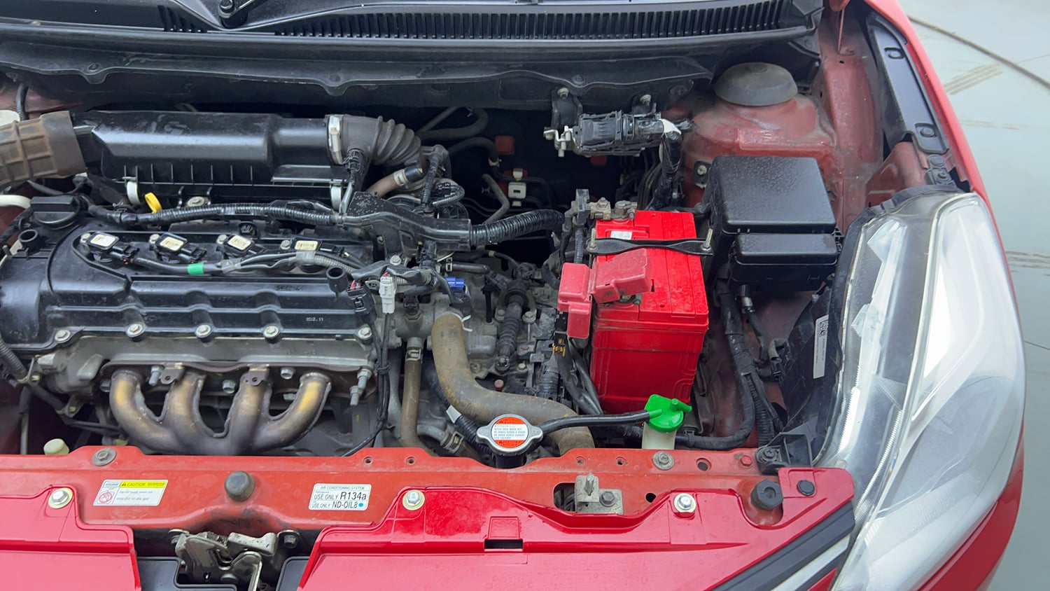 Used 2017 Maruti Suzuki Baleno Zeta 1.2 AT Petrol Automatic engine ENGINE LEFT SIDE VIEW
