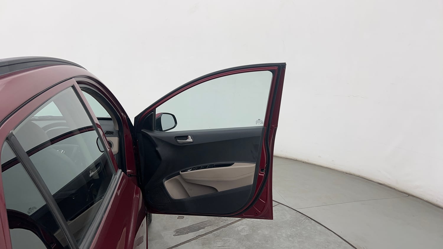 Used 2015 Hyundai Grand i10 Sportz 1.2 Kappa VTVT Petrol Manual interior RIGHT FRONT DOOR OPEN VIEW