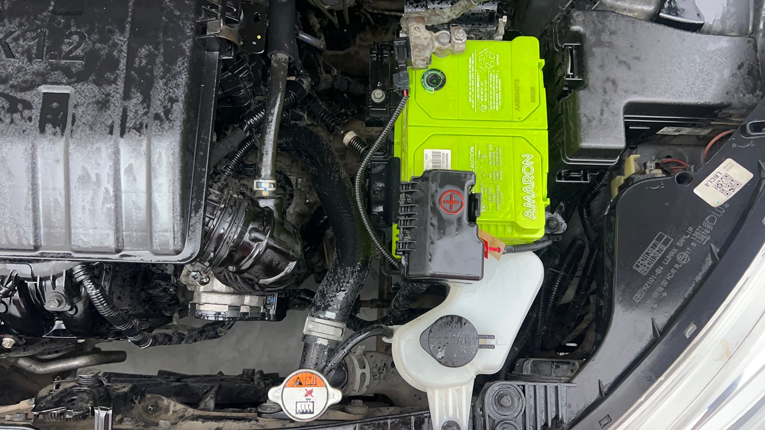 Used 2019 Hyundai Grand i10 Sportz 1.2 Kappa VTVT Petrol Manual engine ENGINE LEFT SIDE VIEW