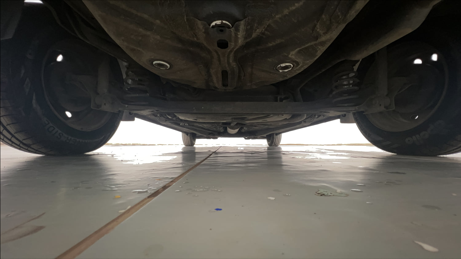 Used 2018 Maruti Suzuki Dzire VXi Petrol Manual extra REAR UNDERBODY VIEW (TAKEN FROM REAR)