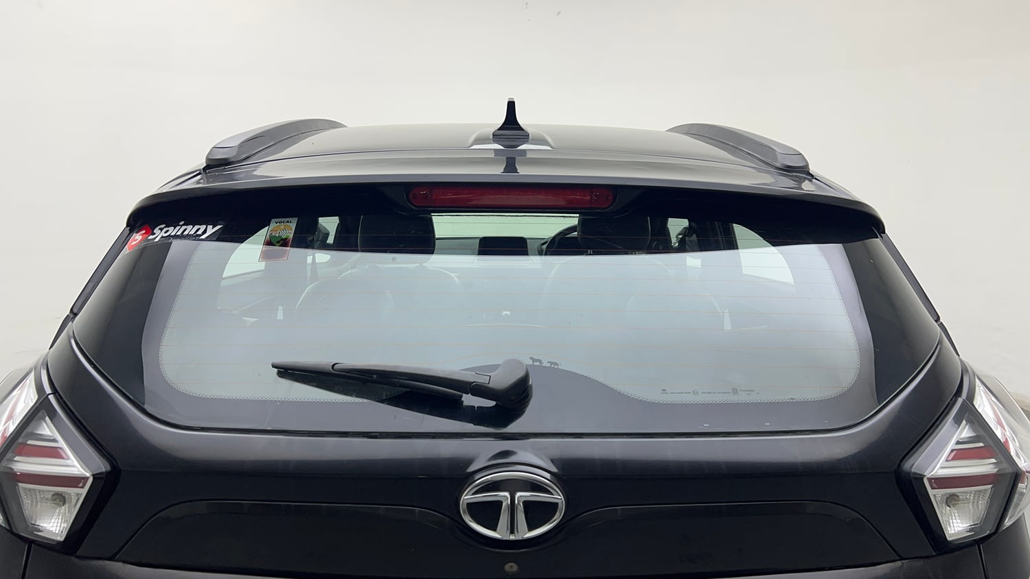 Used 2023 Tata Nexon XZ Plus (S) Dark Edition Petrol Manual exterior BACK WINDSHIELD VIEW