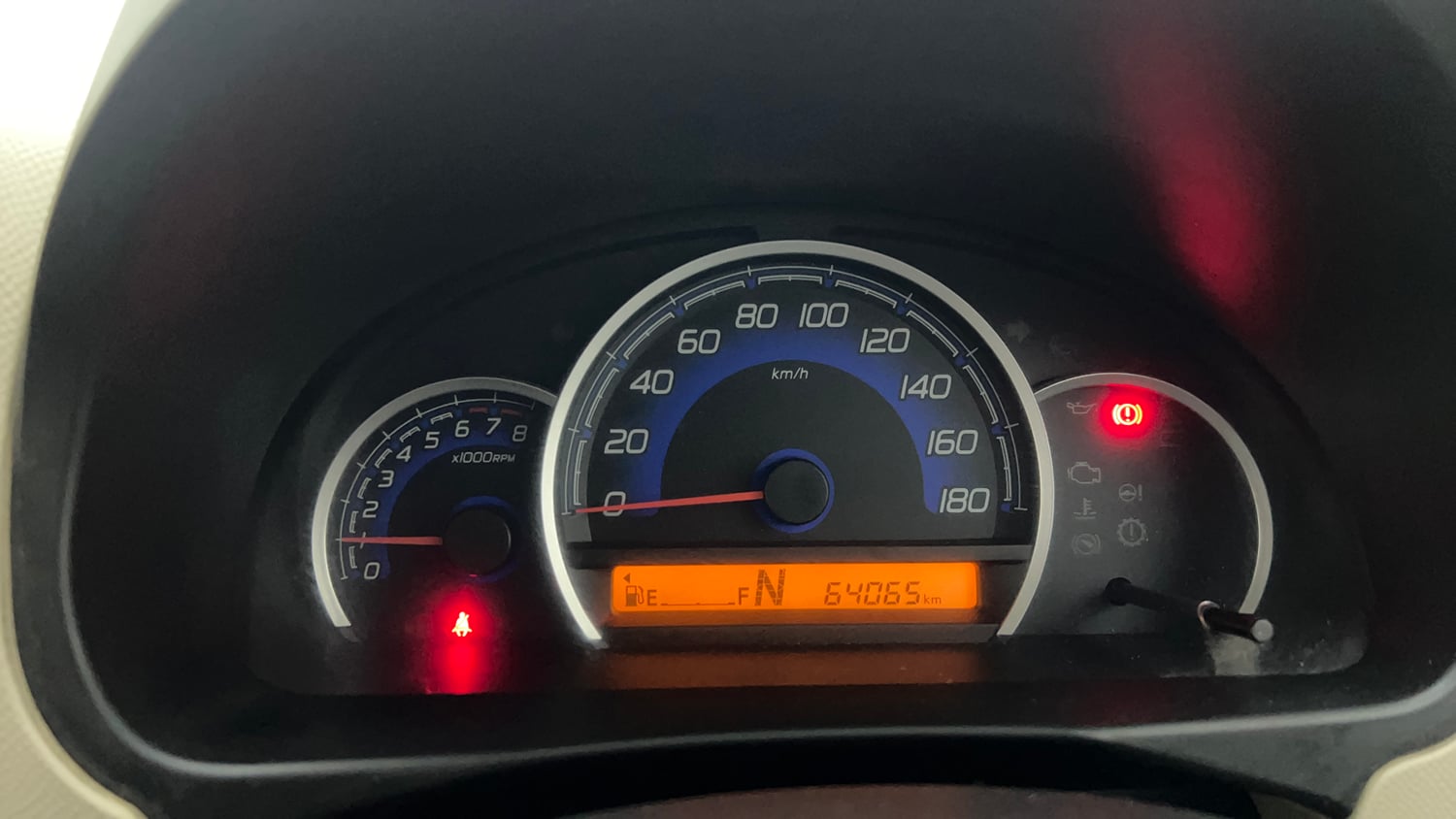 Used 2018 Maruti Suzuki Wagon R 1.0 VXI AMT (O) Petrol Automatic interior CLUSTERMETER VIEW