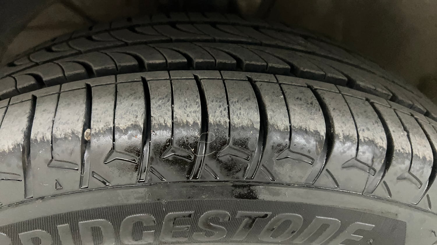 Used 2020 Maruti Suzuki Dzire ZXi AMT Petrol Automatic tyres LEFT FRONT TYRE TREAD VIEW