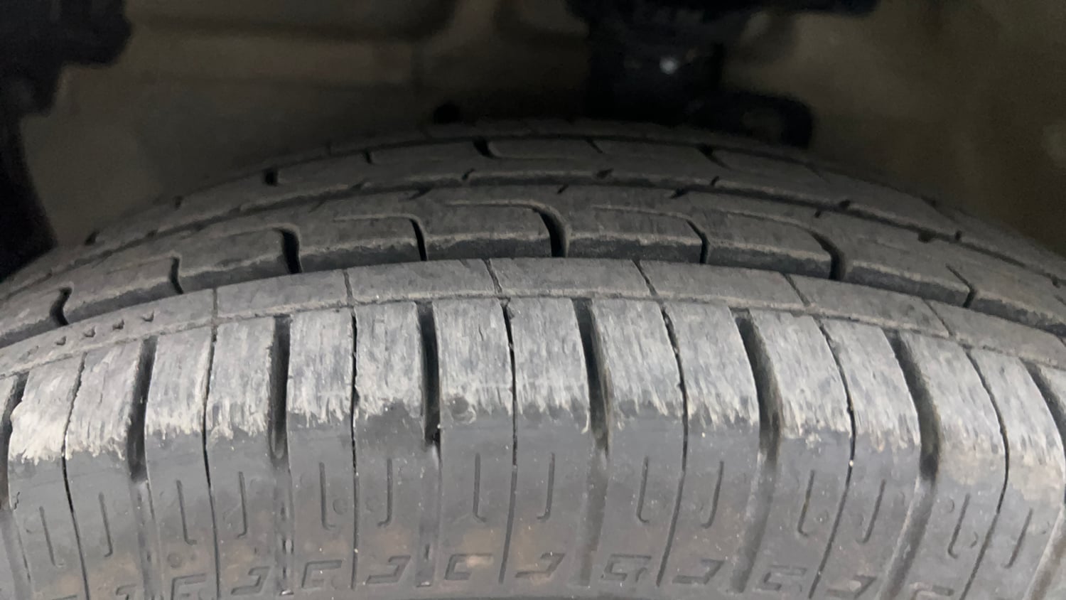 Used 2017 Maruti Suzuki Celerio ZXI (O) AMT Petrol Automatic tyres LEFT FRONT TYRE TREAD VIEW