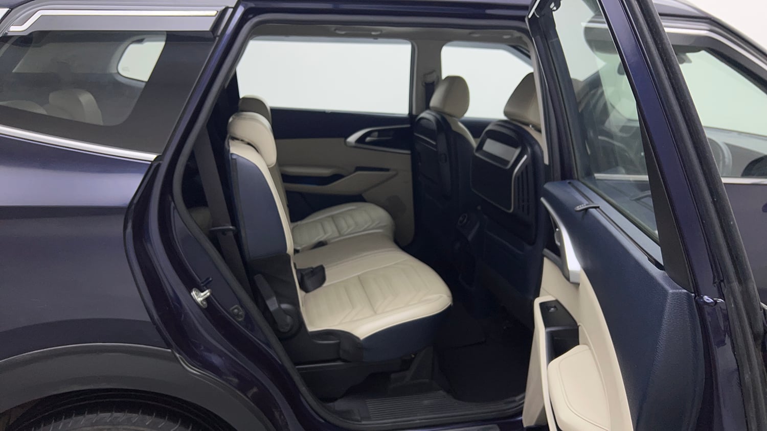 Used 2022 Kia Carens Luxury Plus 1.5 Diesel AT 7 STR Diesel Automatic interior RIGHT SIDE REAR DOOR CABIN VIEW