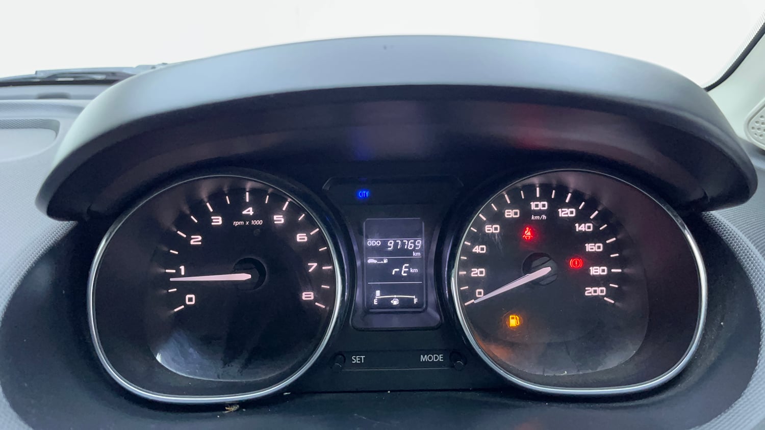Used 2018 Tata Tiago Revotron XZ Petrol Manual interior CLUSTERMETER VIEW