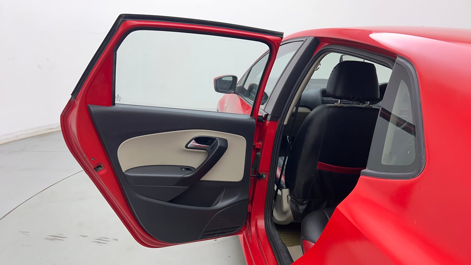 Used 2014 Volkswagen Polo Comfortline 1.2L (P) Petrol Manual interior LEFT REAR DOOR OPEN VIEW