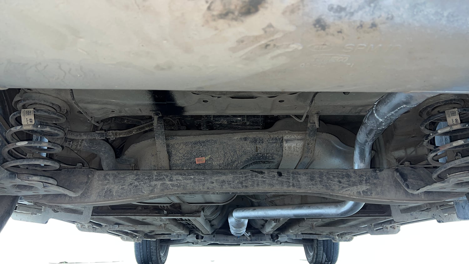 Used 2023 Kia Seltos GTX Plus 1.4 Petrol Manual extra REAR UNDERBODY VIEW (TAKEN FROM REAR)