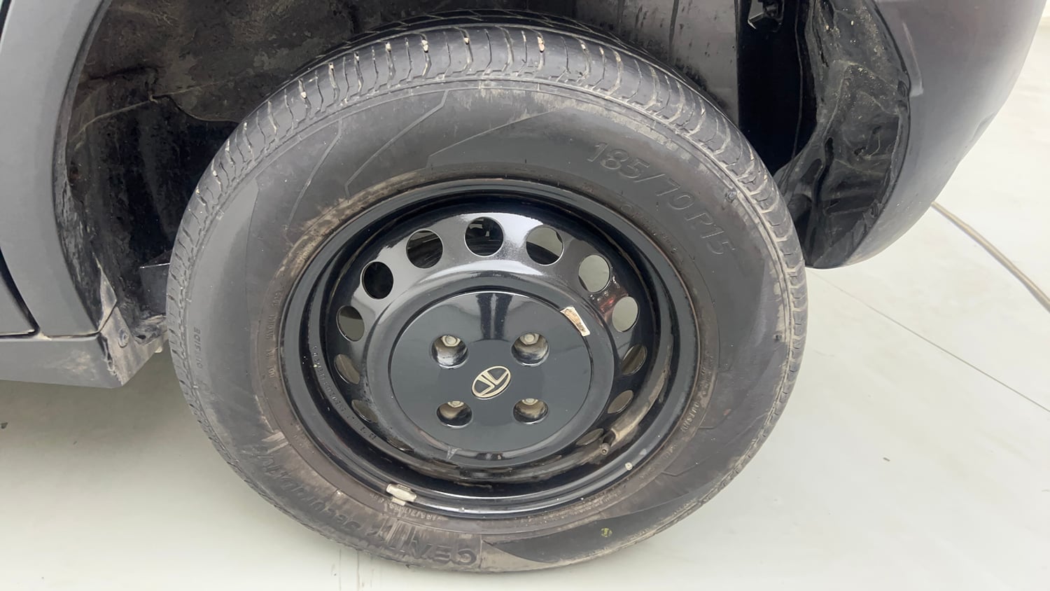Used 2024 Tata Punch Pure MT Petrol Manual tyres LEFT REAR TYRE RIM VIEW