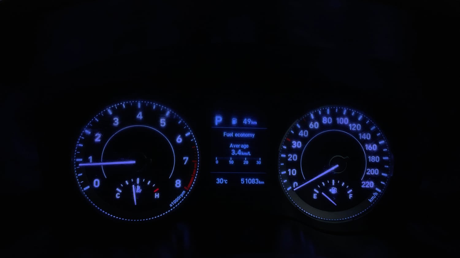 Used 2021 Hyundai Venue SX Plus 1.0 Turbo DCT Petrol Automatic interior CLUSTERMETER VIEW
