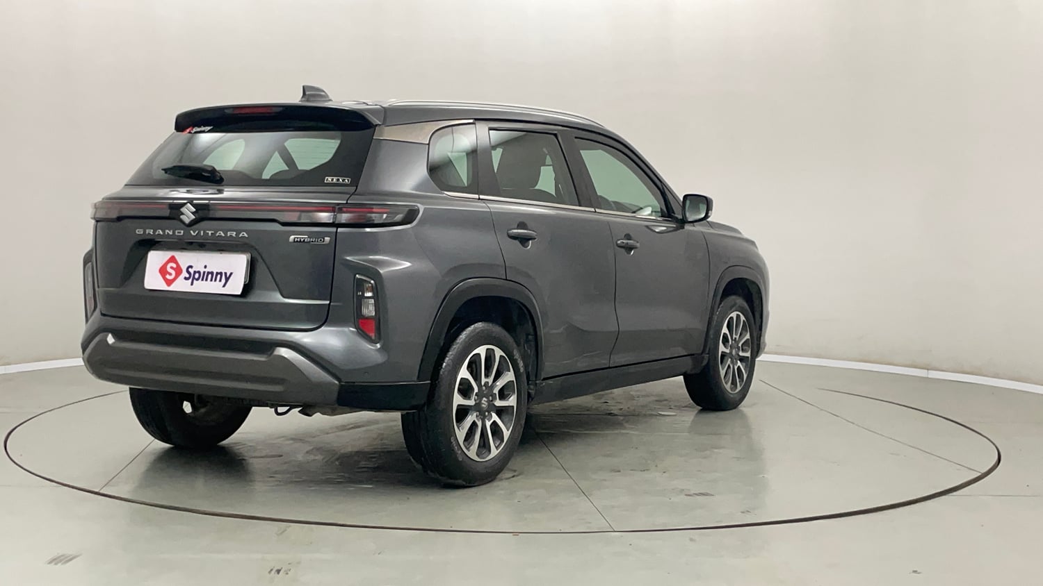 Used 2023 Maruti Suzuki Grand Vitara Zeta Plus Intelligent Hybrid eCVT Hybrid Automatic exterior RIGHT REAR CORNER VIEW