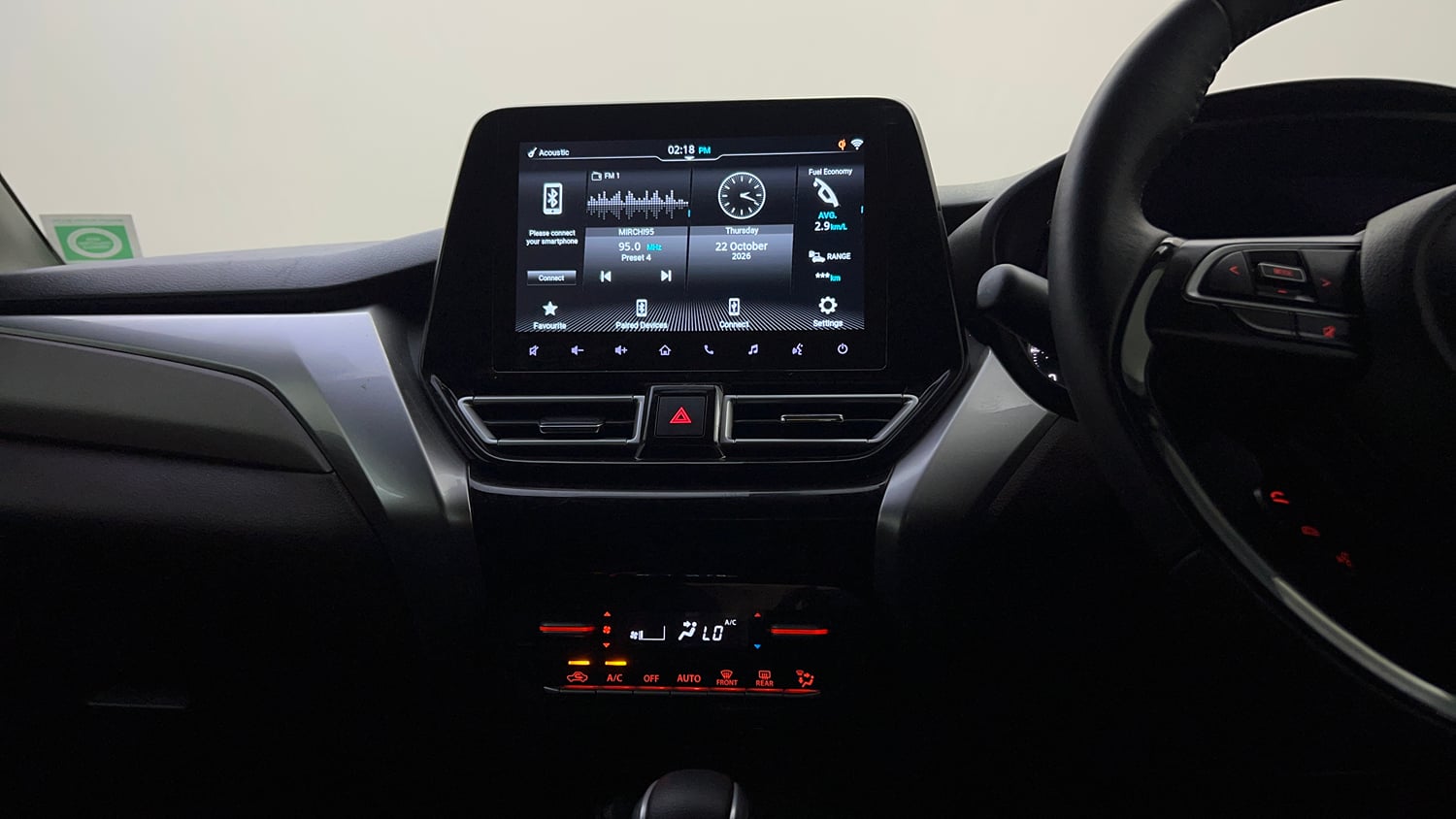 Used 2024 Maruti Suzuki Fronx Alpha 1.0L Turbo 6 AT Petrol Automatic interior MUSIC SYSTEM & AC CONTROL VIEW