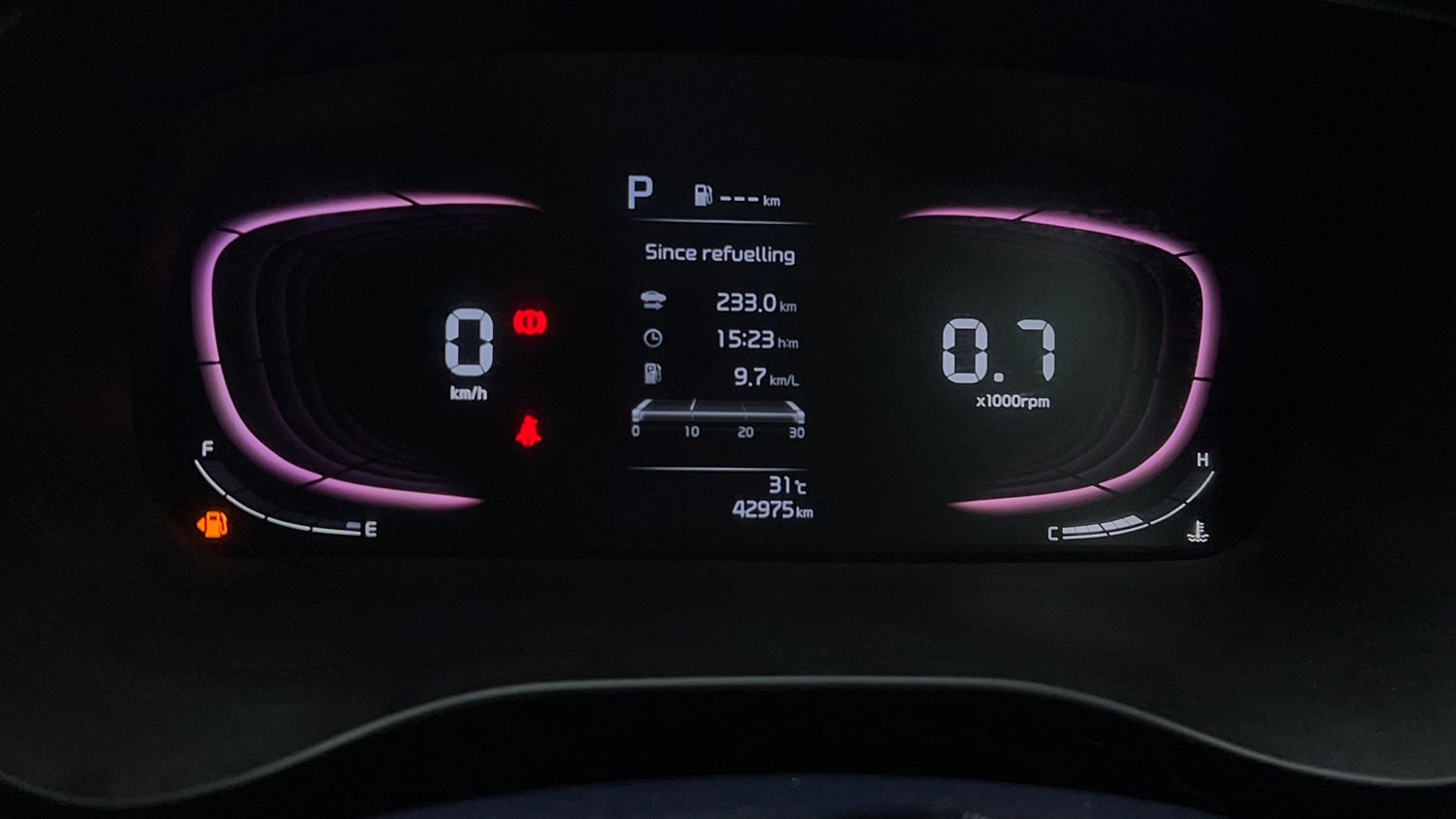 Used 2022 Kia Carens Luxury Plus 1.5 Diesel AT 7 STR Diesel Automatic interior CLUSTERMETER VIEW