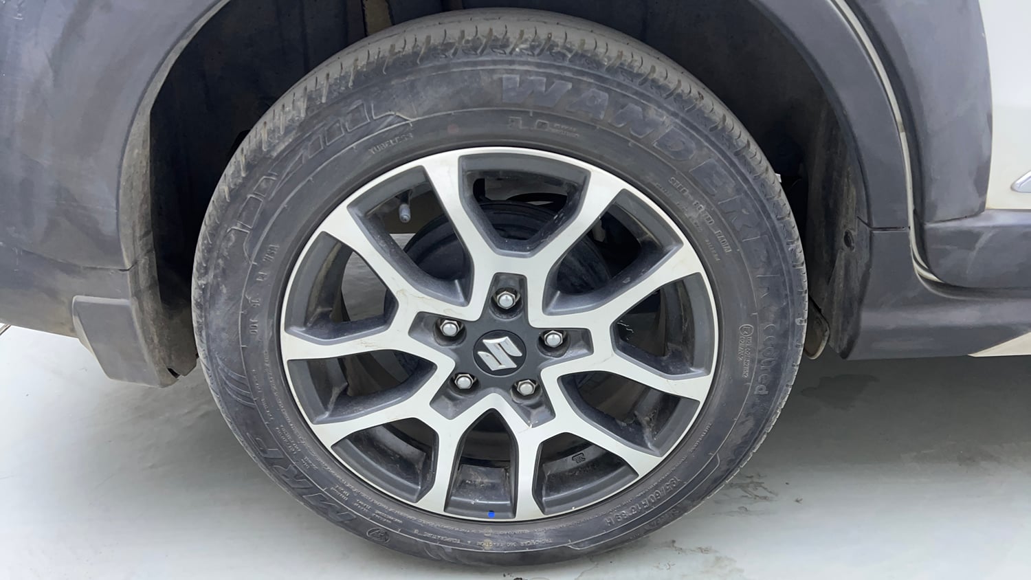 Used 2024 Maruti Suzuki XL6 Zeta MT Petrol Petrol Manual tyres RIGHT REAR TYRE RIM VIEW