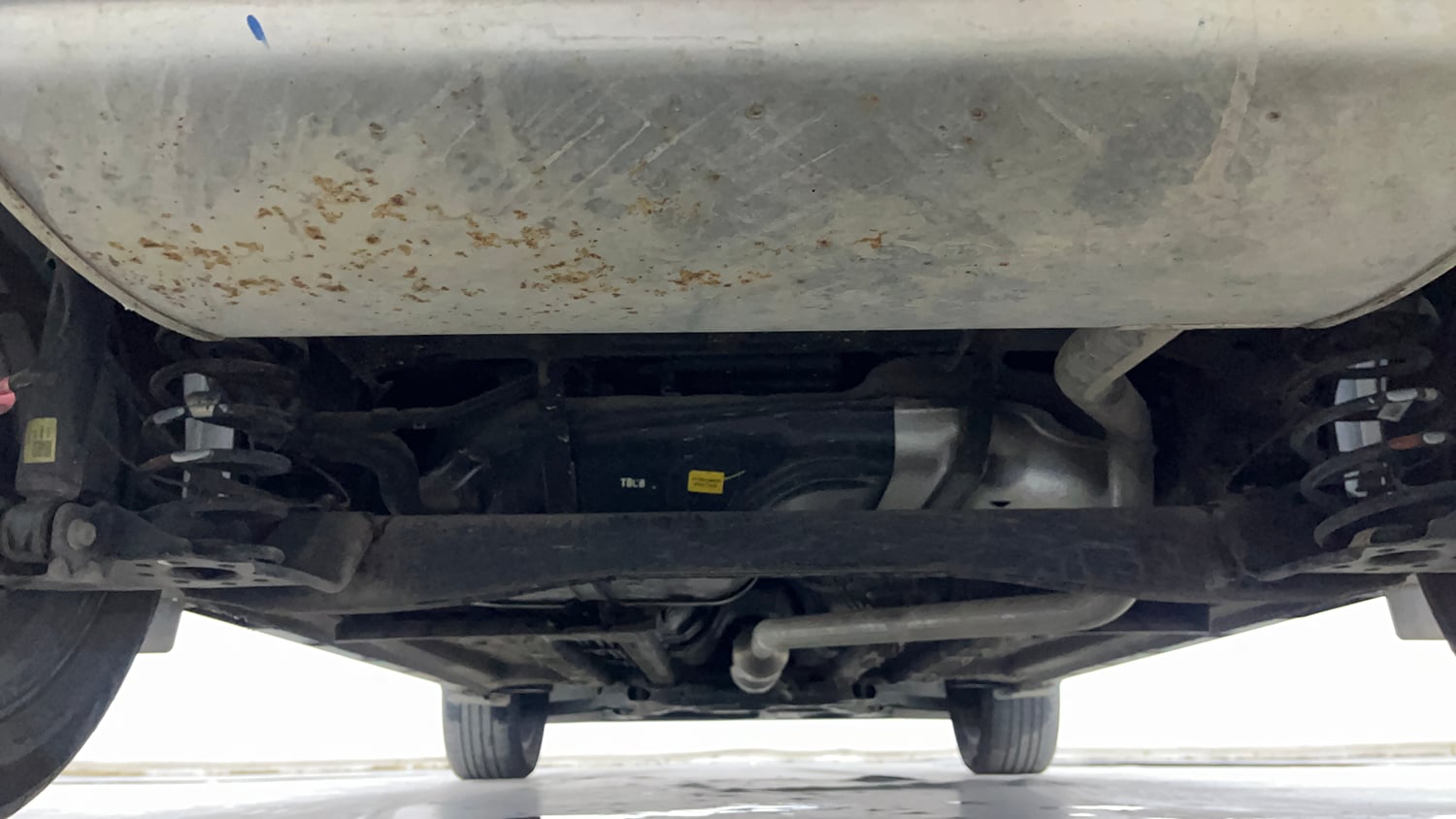 Used 2024 kia Seltos HTX 1.5 Petrol IVT Petrol Automatic extra REAR UNDERBODY VIEW (TAKEN FROM REAR)