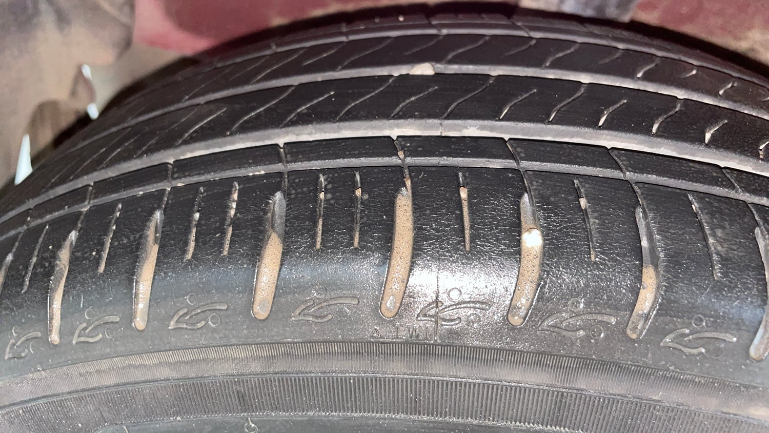 Used 2021 Hyundai Grand i10 Nios Asta AMT 1.2 Kappa VTVT Petrol Automatic tyres RIGHT REAR TYRE TREAD VIEW