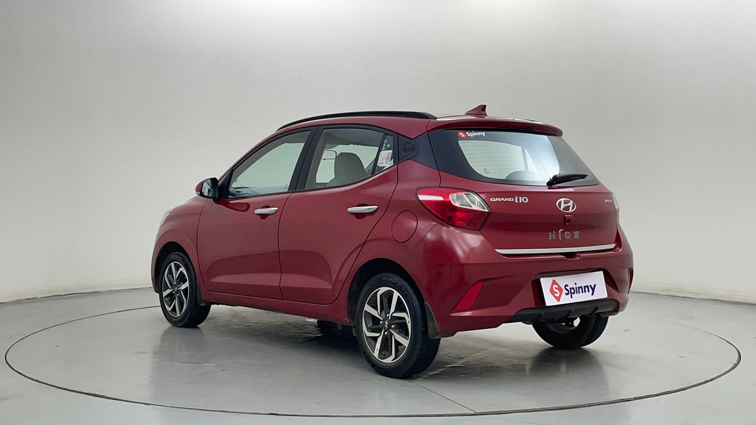 Used 2021 Hyundai Grand i10 Nios Asta AMT 1.2 Kappa VTVT Petrol Automatic exterior LEFT REAR CORNER VIEW