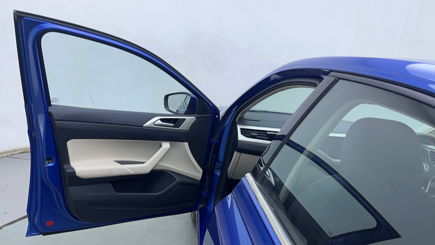 Used 2023 Volkswagen Virtus Topline 1.0 TSI AT Petrol Automatic interior LEFT FRONT DOOR OPEN VIEW