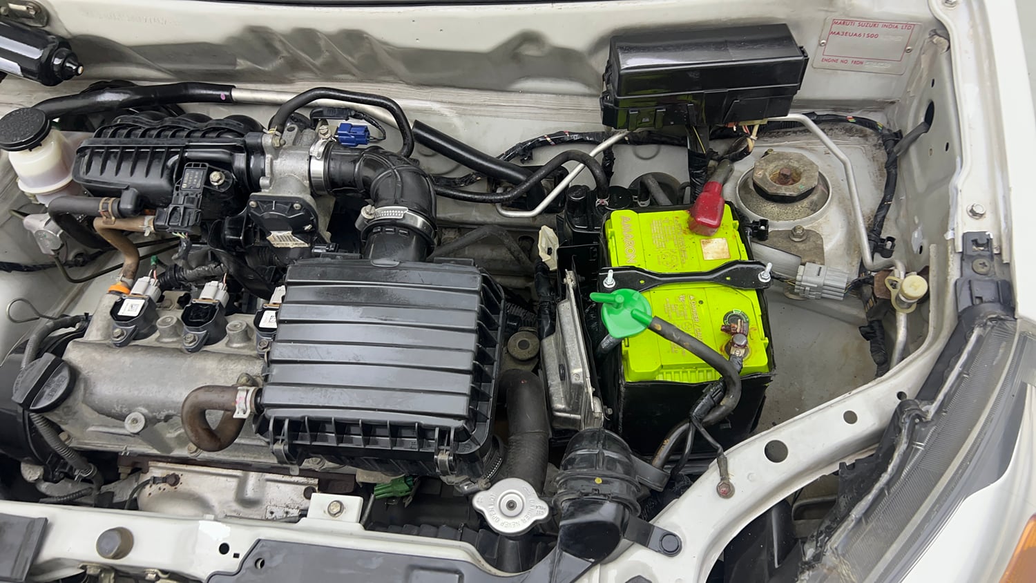 Used 2017 Maruti Suzuki Alto 800 LXi (O) Petrol Manual engine ENGINE LEFT SIDE VIEW