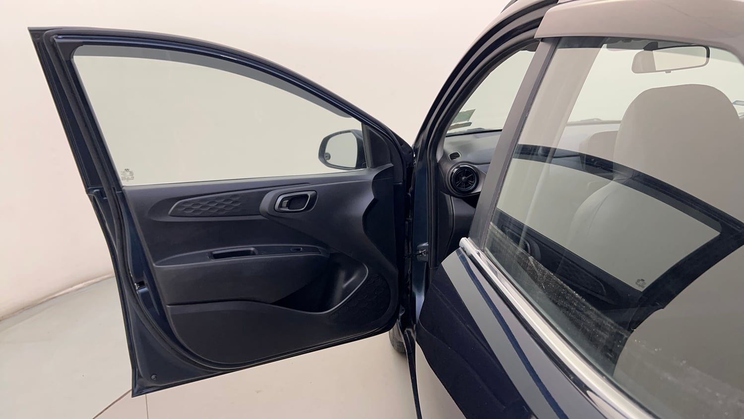 Used 2021 Hyundai Grand i10 Nios Sportz 1.2 Kappa VTVT Dual Tone Petrol Manual interior LEFT FRONT DOOR OPEN VIEW
