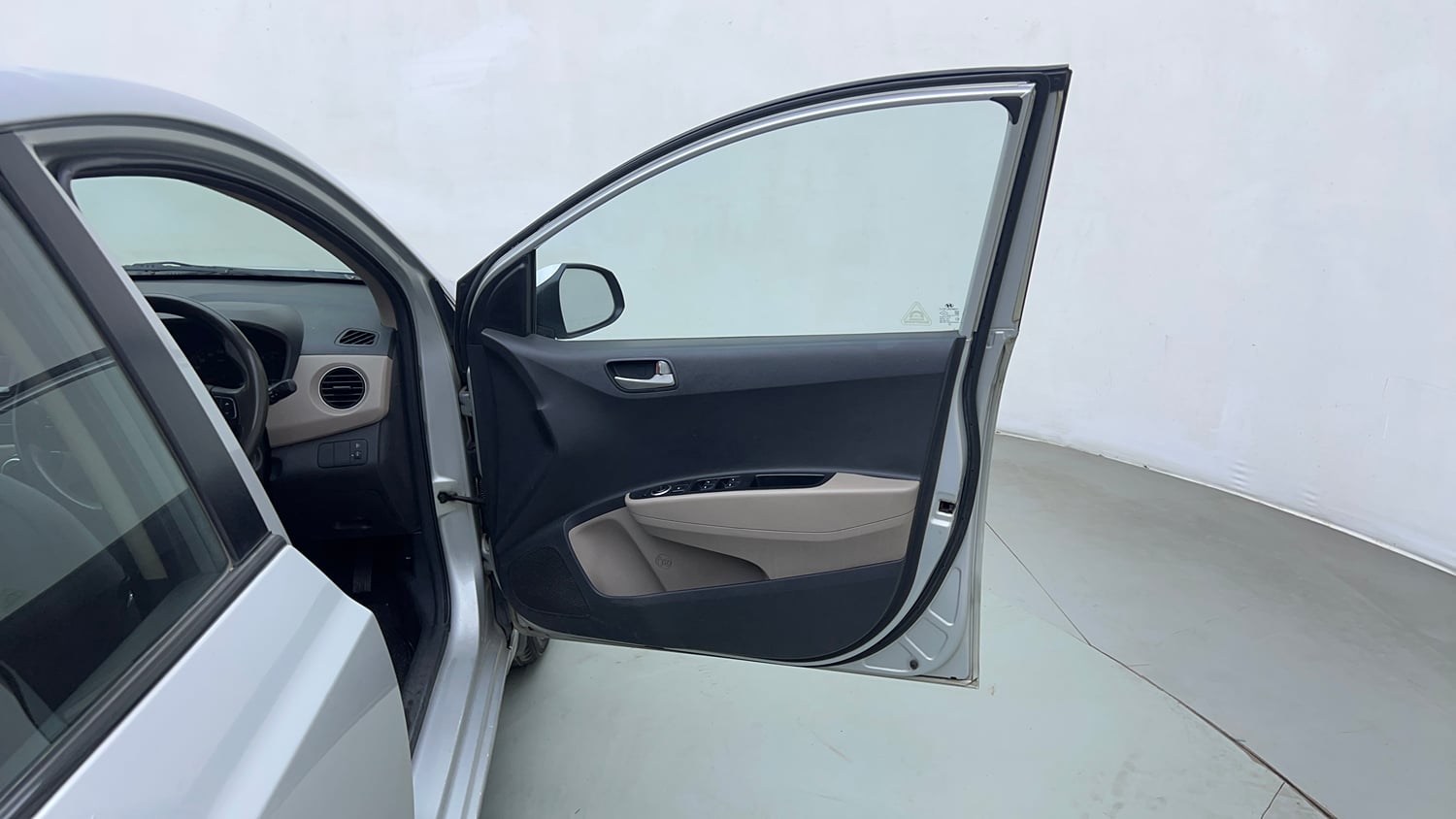 Used 2014 Hyundai Xcent S 1.2 Petrol Manual interior RIGHT FRONT DOOR OPEN VIEW