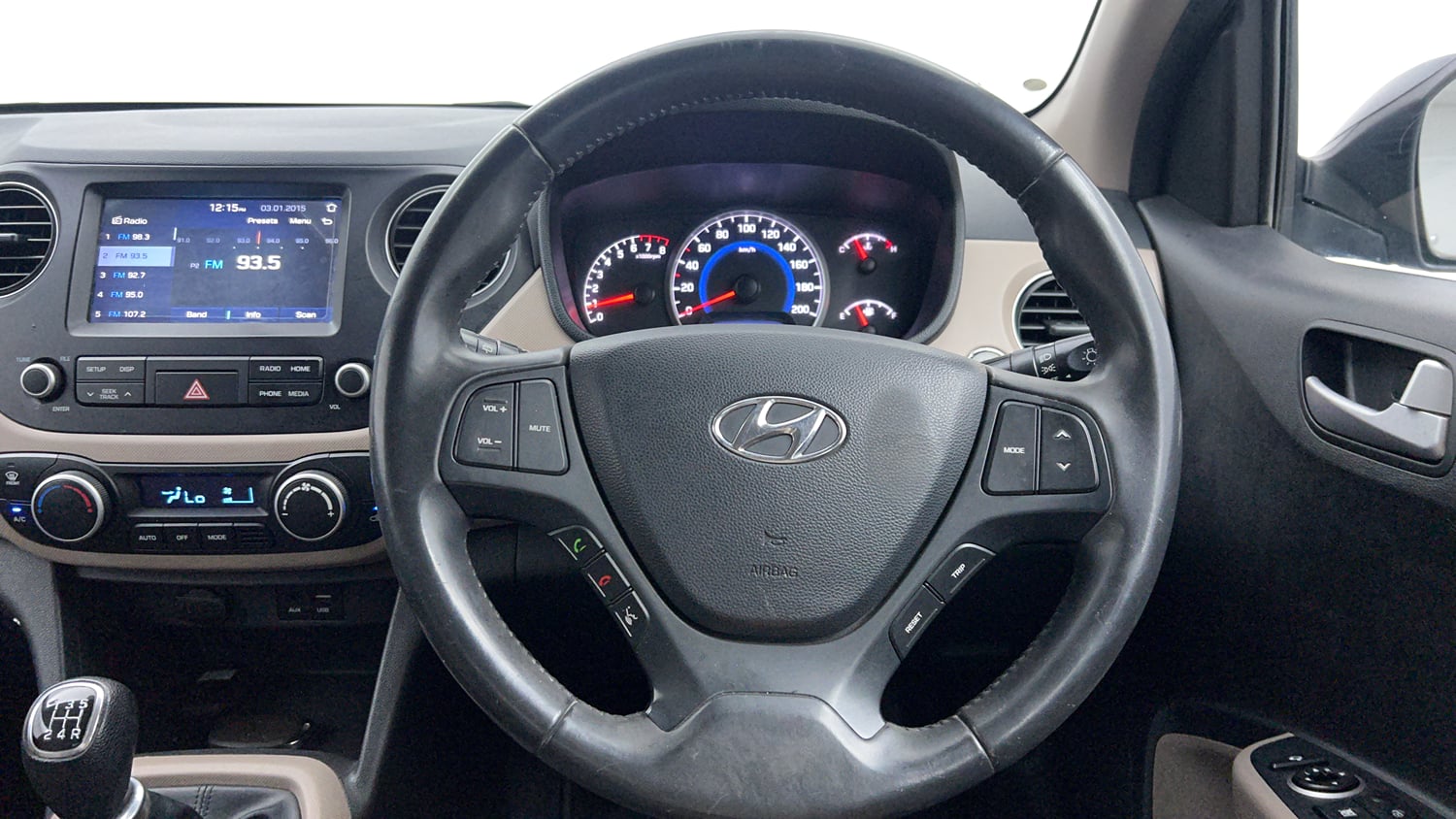Used 2017 Hyundai Grand i10 Asta 1.2 Kappa VTVT Petrol Manual interior STEERING VIEW