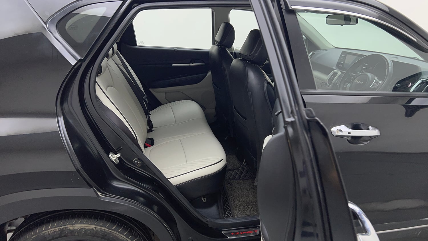 Used 2023 Kia Sonet HTX 1.0 Turbo Petrol DCT Petrol Automatic interior RIGHT SIDE REAR DOOR CABIN VIEW