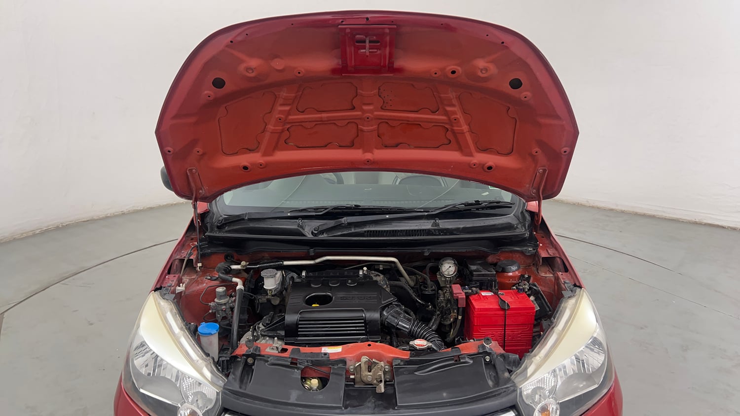 Used 2015 Maruti Suzuki Celerio VXi CNG Cng Manual engine ENGINE & BONNET OPEN FRONT VIEW