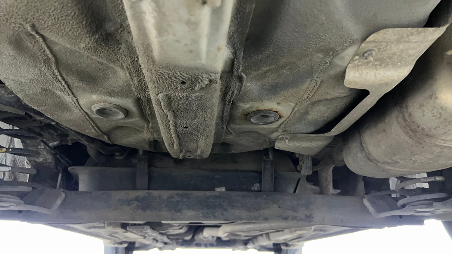 Used 2014 Hyundai Xcent S 1.2 Petrol Manual extra REAR UNDERBODY VIEW (TAKEN FROM REAR)