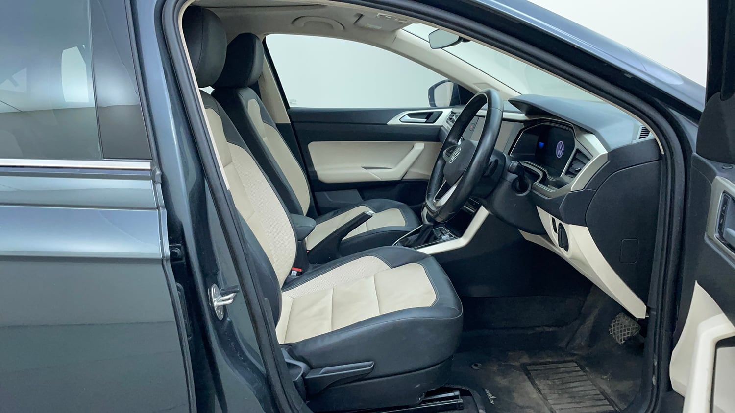 Used 2022 Volkswagen Virtus Topline 1.0 TSI AT Petrol Automatic interior RIGHT SIDE FRONT DOOR CABIN VIEW