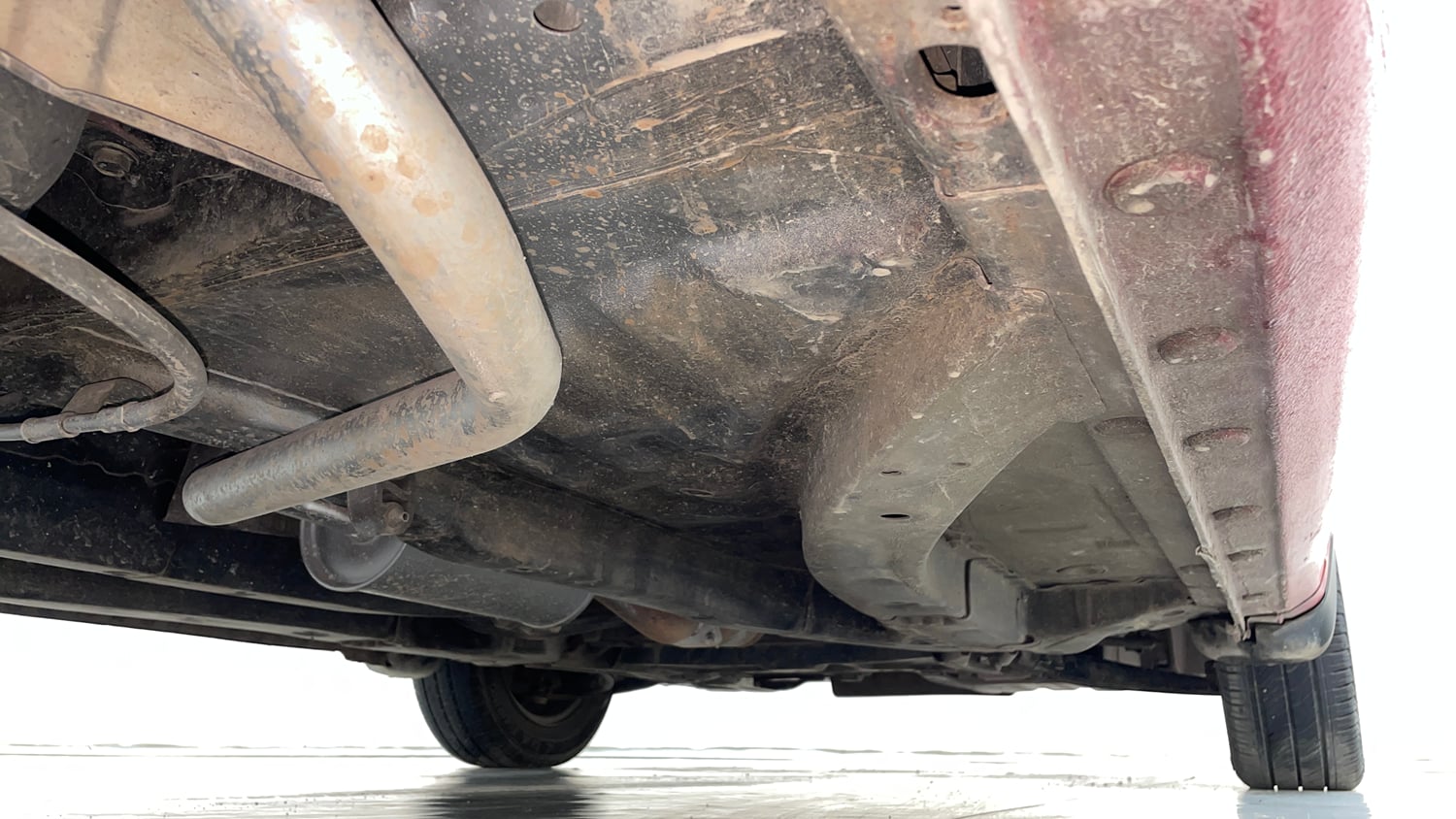 Used 2014 Honda Brio S MT Petrol Manual extra REAR RIGHT UNDERBODY VIEW