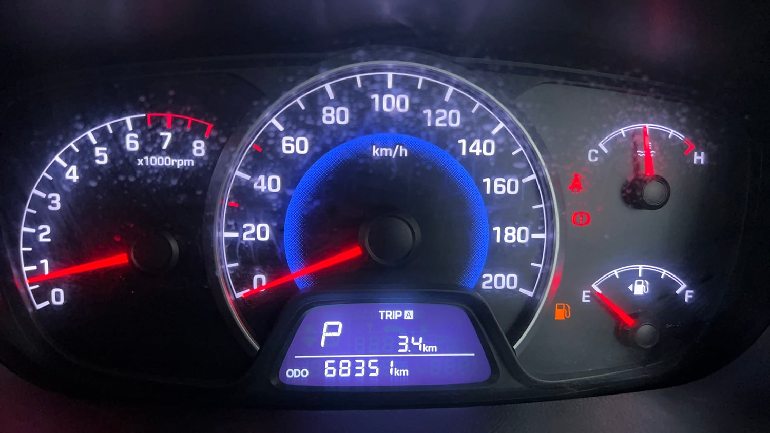 Used 2015 Hyundai Grand i10 Asta AT 1.2 Kappa VTVT Petrol Automatic interior CLUSTERMETER VIEW