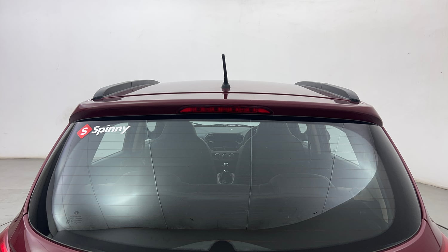 Used 2015 Hyundai Grand i10 Sportz 1.2 Kappa VTVT Petrol Manual exterior BACK WINDSHIELD VIEW