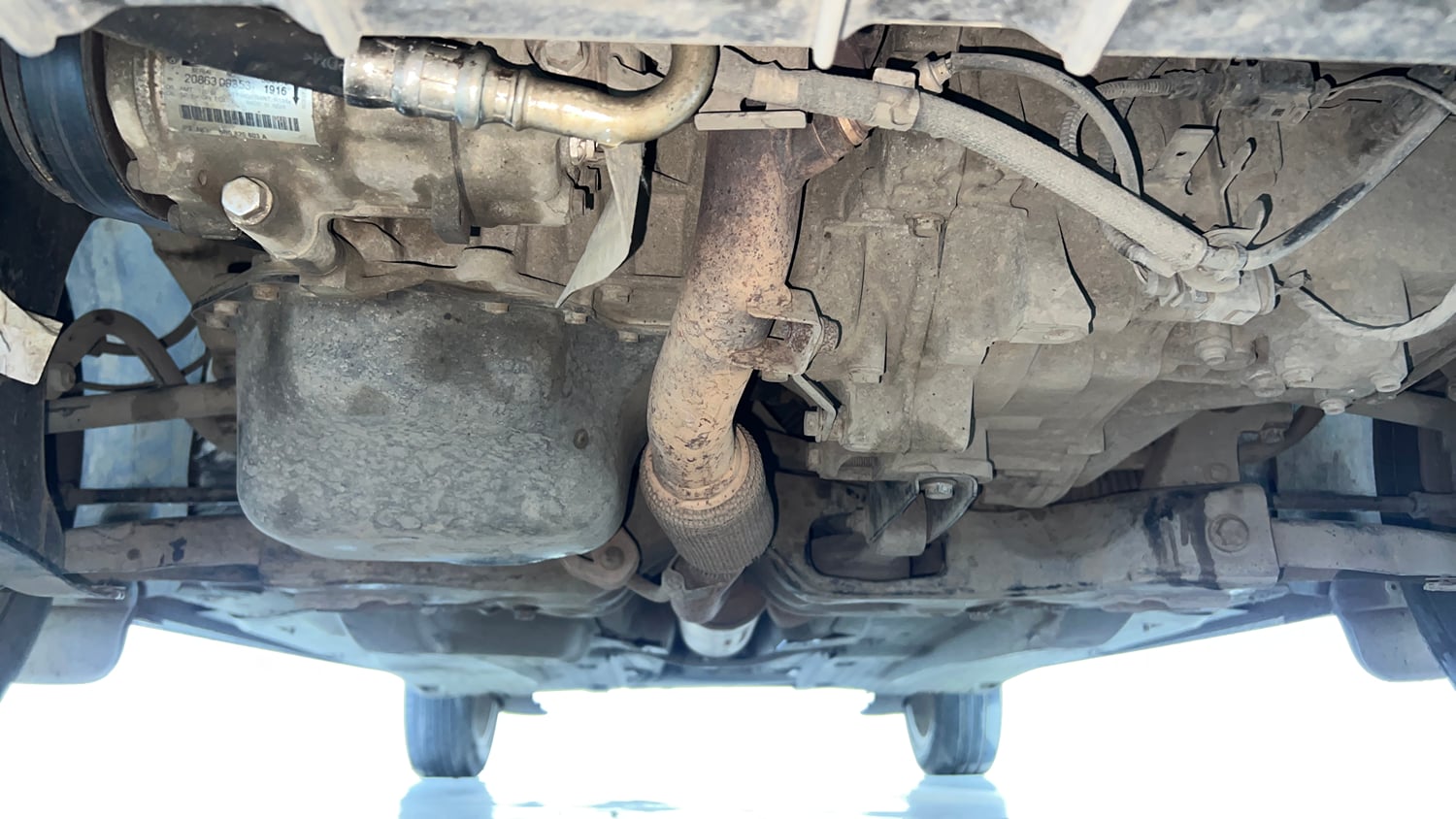 Used 2013 Volkswagen Polo Highline1.2L (P) Petrol Manual extra FRONT LEFT UNDERBODY VIEW