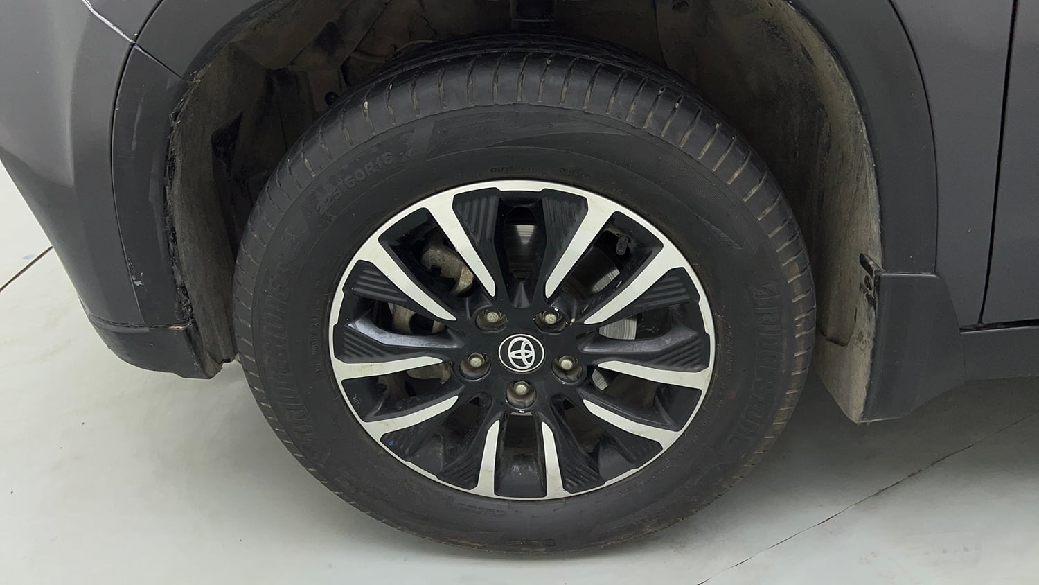Used 2022 Toyota Urban Cruiser Premium Grade MT Petrol Manual tyres LEFT FRONT TYRE RIM VIEW
